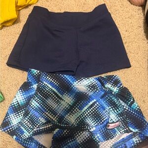 Stylish Navy and Blue Plaid Kids Shorts